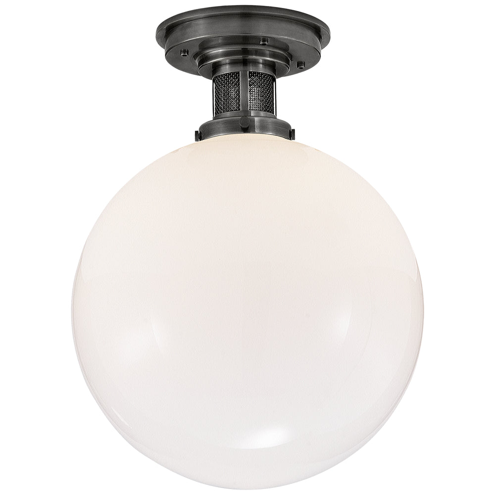 Ralph Lauren Canada - One Light Flush Mount - McCarren - Bronze- Union Lighting Luminaires Decor
