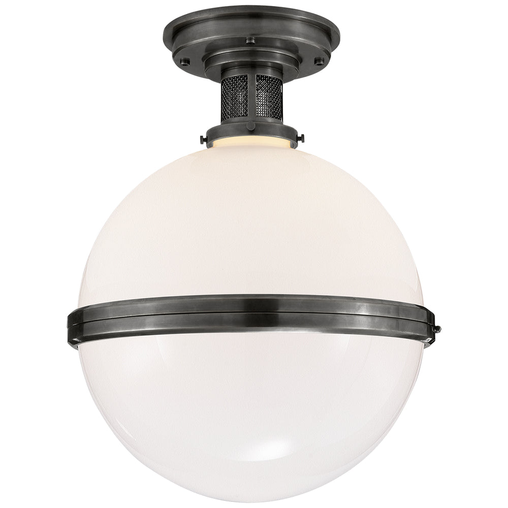 Ralph Lauren Canada - One Light Flush Mount - McCarren - Bronze- Union Lighting Luminaires Decor