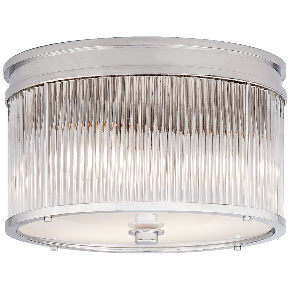 Ralph Lauren Canada - Three Light Flush Mount - Allen - Polished Nickel- Union Lighting Luminaires Decor