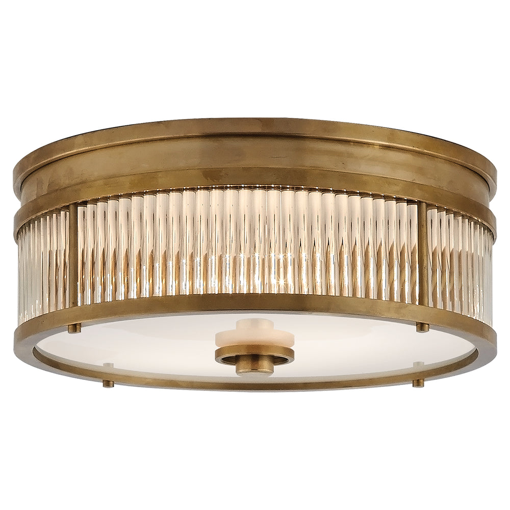 Ralph Lauren Canada - Two Light Flush Mount - Allen - Natural Brass- Union Lighting Luminaires Decor