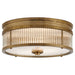 Ralph Lauren Canada - Two Light Flush Mount - Allen - Natural Brass- Union Lighting Luminaires Decor