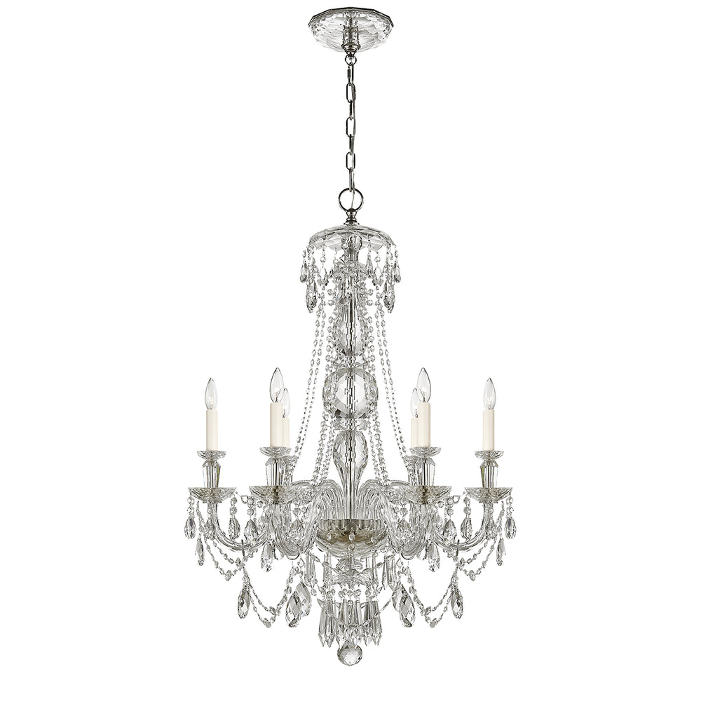 Ralph Lauren Canada - Six Light Chandelier - Daniela - Crystal- Union Lighting Luminaires Decor
