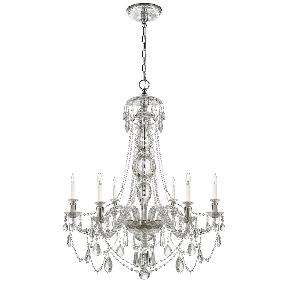 Ralph Lauren Canada - Six Light Chandelier - Daniela - Crystal- Union Lighting Luminaires Decor