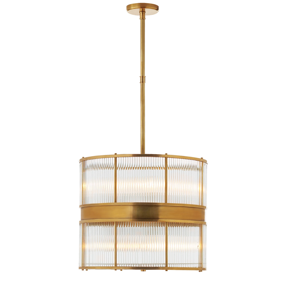 Ralph Lauren Canada - Eight Light Chandelier - Allen - Natural Brass- Union Lighting Luminaires Decor