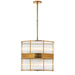 Ralph Lauren Canada - Eight Light Chandelier - Allen - Natural Brass- Union Lighting Luminaires Decor