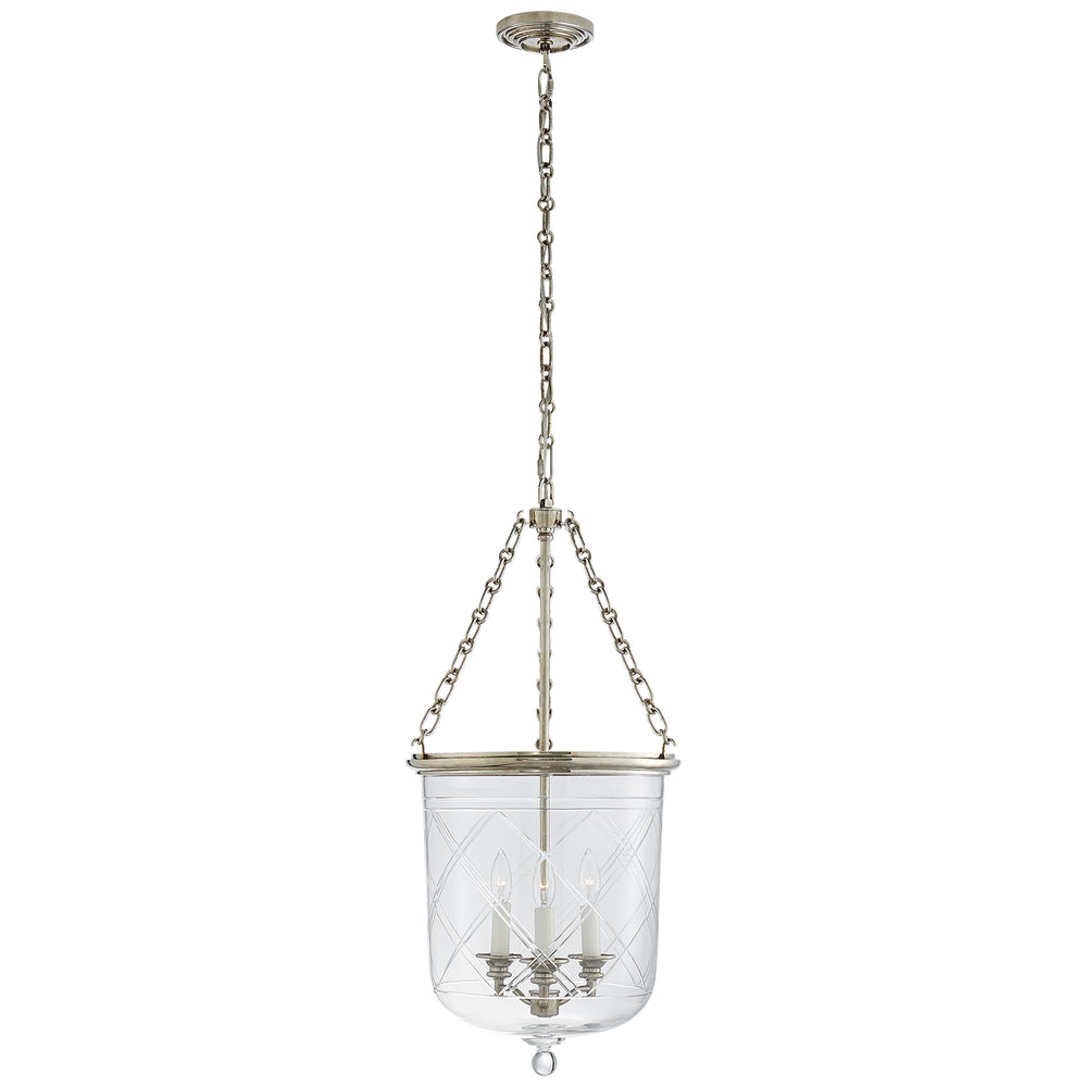 Ralph Lauren Canada - Three Light Lantern - Cambridge - Butler's Silver- Union Lighting Luminaires Decor