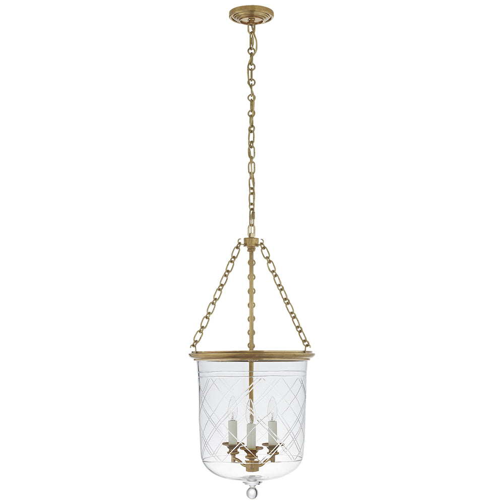Ralph Lauren Canada - Three Light Lantern - Cambridge - Natural Brass- Union Lighting Luminaires Decor