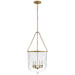 Ralph Lauren Canada - Six Light Lantern - Cambridge - Natural Brass- Union Lighting Luminaires Decor