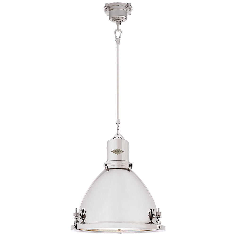 Ralph Lauren Canada - One Light Pendant - Fulton - Polished Nickel- Union Lighting Luminaires Decor