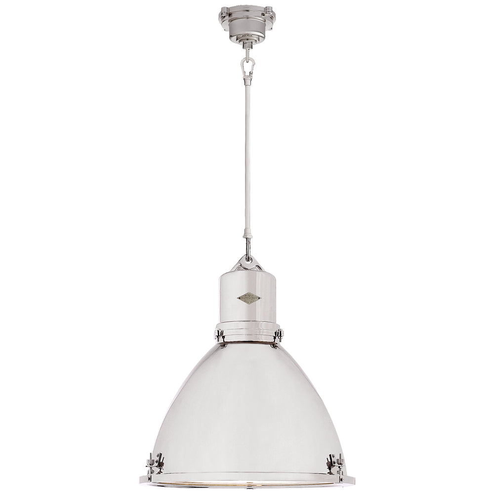 Ralph Lauren Canada - One Light Pendant - Fulton - Polished Nickel- Union Lighting Luminaires Decor