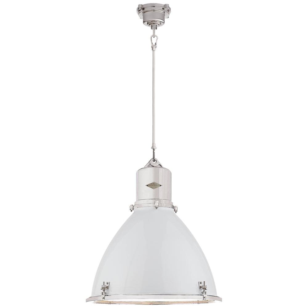 Ralph Lauren Canada - One Light Pendant - Fulton - Polished Nickel- Union Lighting Luminaires Decor