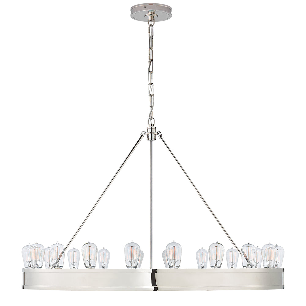 Ralph Lauren Canada - 20 Light Chandelier - Roark - Polished Nickel- Union Lighting Luminaires Decor