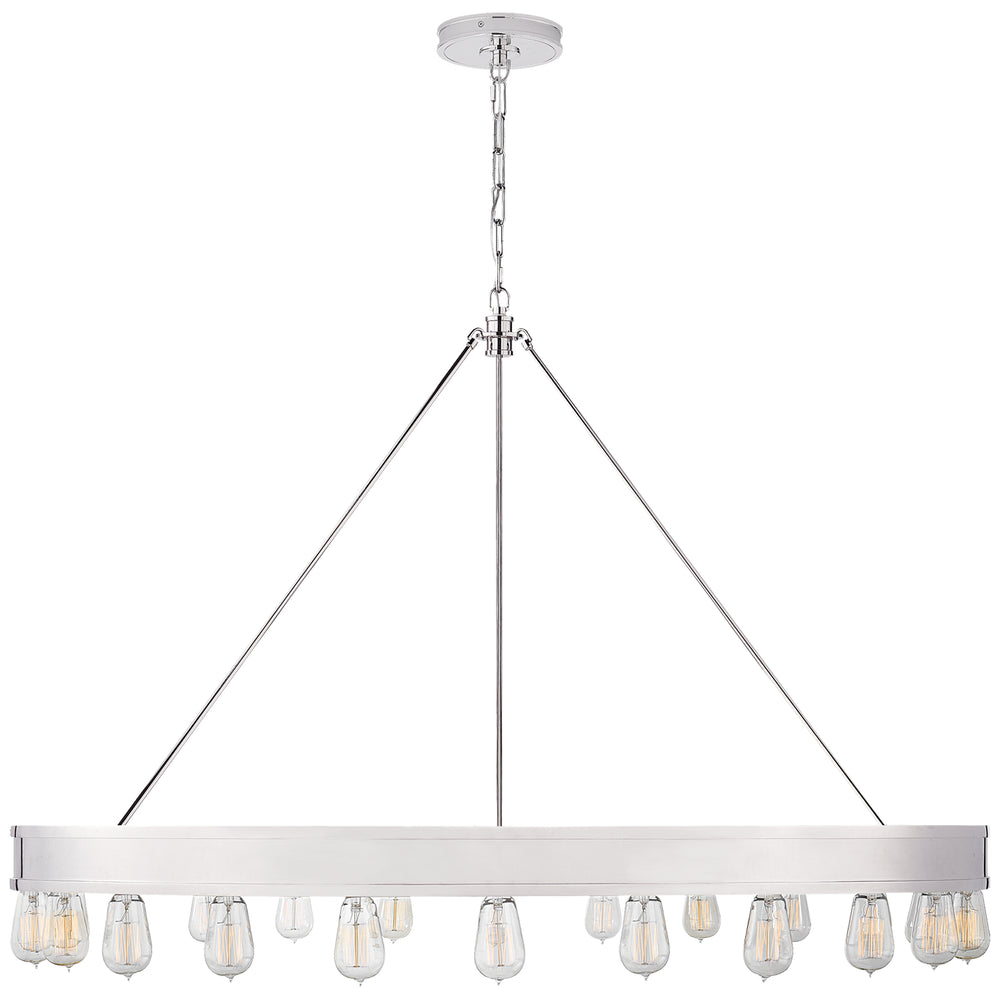 Ralph Lauren Canada - 24 Light Chandelier - Roark - Polished Nickel- Union Lighting Luminaires Decor