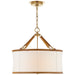 Ralph Lauren Canada - Three Light Pendant - Broomfield - Natural Brass- Union Lighting Luminaires Decor