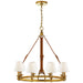 Ralph Lauren Canada - Eight Light Chandelier - Westbury - Natural Brass- Union Lighting Luminaires Decor