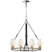Ralph Lauren Canada - Eight Light Chandelier - Westbury - Polished Nickel- Union Lighting Luminaires Decor