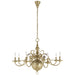 Ralph Lauren Canada - Eight Light Chandelier - Lillianne - Natural Brass- Union Lighting Luminaires Decor