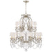 Ralph Lauren Canada - 18 Light Chandelier - Adrianna - Antique Silver Leaf- Union Lighting Luminaires Decor