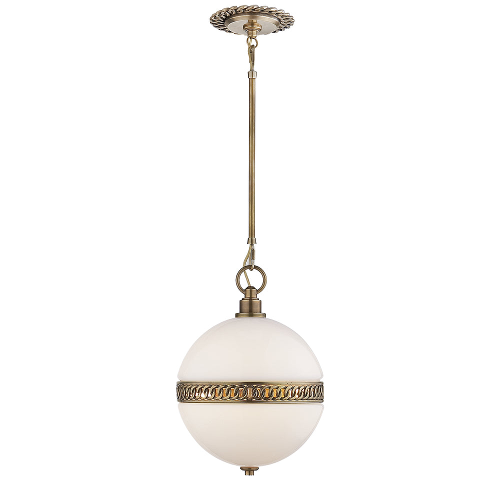 Ralph Lauren Canada - Four Light Pendant - Hendricks - Natural Brass- Union Lighting Luminaires Decor
