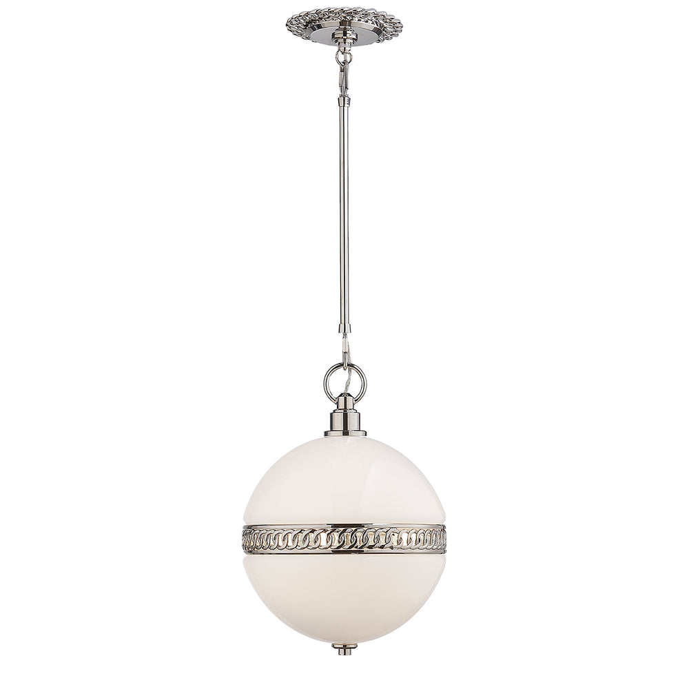 Ralph Lauren Canada - Four Light Pendant - Hendricks - Polished Nickel- Union Lighting Luminaires Decor