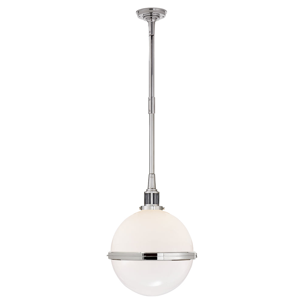 Ralph Lauren Canada - One Light Pendant - McCarren - Polished Nickel- Union Lighting Luminaires Decor