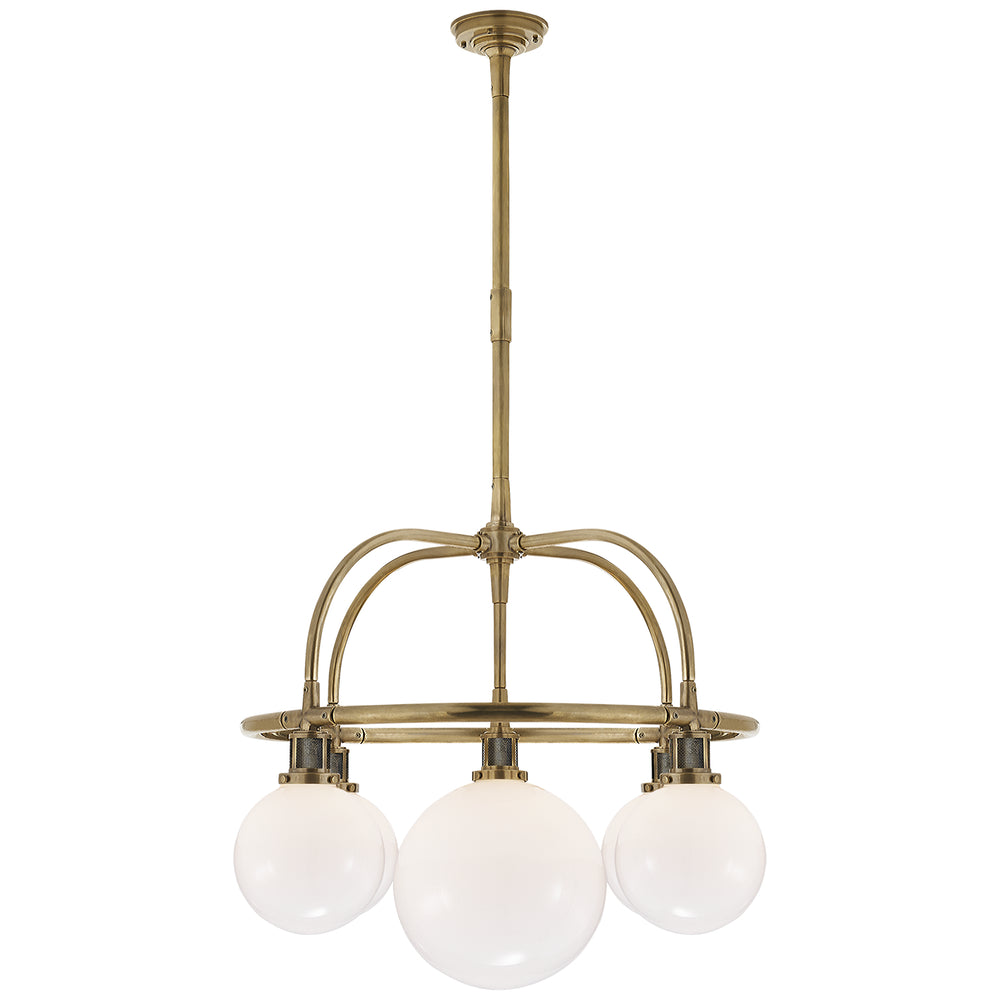 Ralph Lauren Canada - Five Light Chandelier - McCarren - Natural Brass- Union Lighting Luminaires Decor