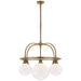 Ralph Lauren Canada - Five Light Chandelier - McCarren - Natural Brass- Union Lighting Luminaires Decor