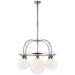 Ralph Lauren Canada - Five Light Chandelier - McCarren - Polished Nickel- Union Lighting Luminaires Decor