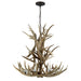Ralph Lauren Canada - Eight Light Chandelier - Straton - Natural Bone- Union Lighting Luminaires Decor