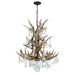 Ralph Lauren Canada - Eight Light Chandelier - Straton - Natural Bone- Union Lighting Luminaires Decor