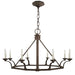Ralph Lauren Canada - Eight Light Chandelier - Robertson - Natural Rusted Iron- Union Lighting Luminaires Decor