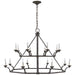 Ralph Lauren Canada - 16 Light Chandelier - Robertson - Natural Rusted Iron- Union Lighting Luminaires Decor