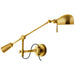 Ralph Lauren Canada - One Light Swing Arm Wall Lamp - RL 67 - Natural Brass- Union Lighting Luminaires Decor