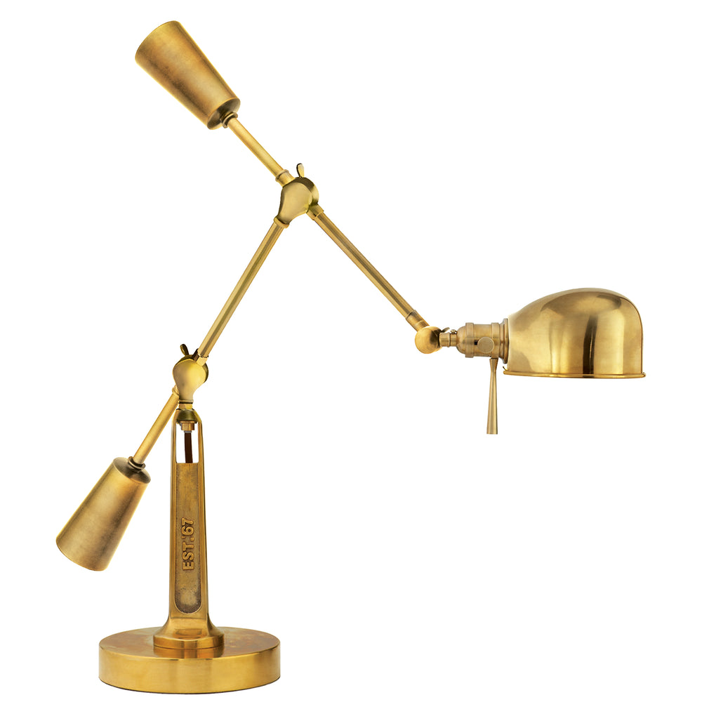 Ralph Lauren Canada - One Light Desk Lamp - RL 67 - Natural Brass- Union Lighting Luminaires Decor