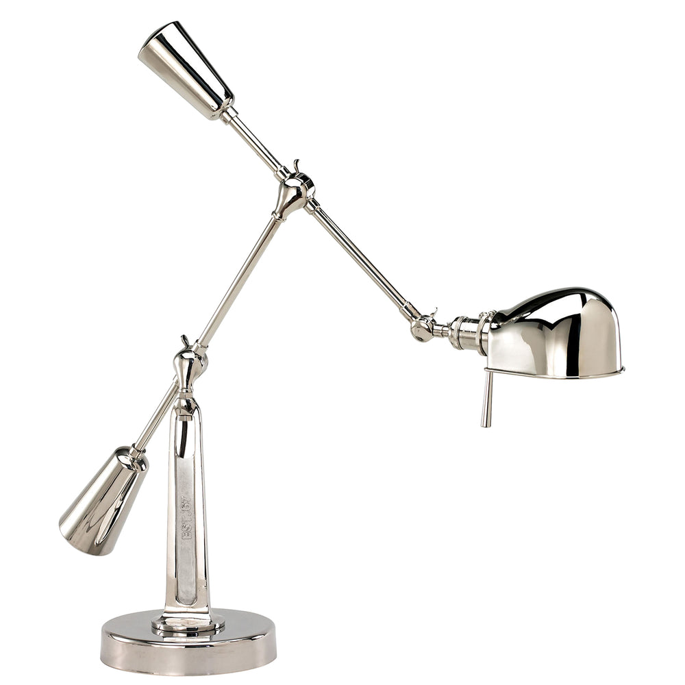 Ralph Lauren Canada - One Light Desk Lamp - RL 67 - Polished Nickel- Union Lighting Luminaires Decor