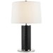 Ralph Lauren Canada - One Light Table Lamp - Beckford - Black Faux Croc with Polished Nickel- Union Lighting Luminaires Decor