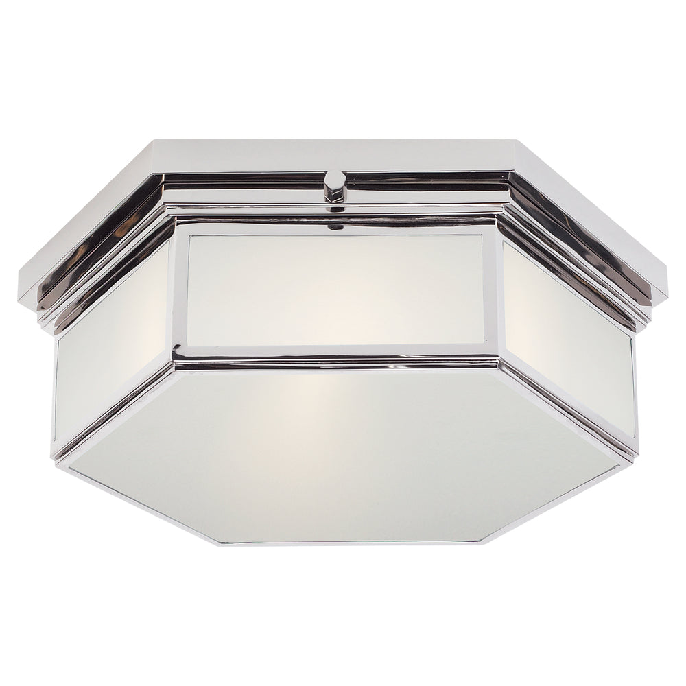 Ralph Lauren Canada - Two Light Flush Mount - Berling - Polished Nickel- Union Lighting Luminaires Decor