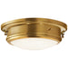 Ralph Lauren Canada - Two Light Flush Mount - Marine Porthole - Natural Brass- Union Lighting Luminaires Decor