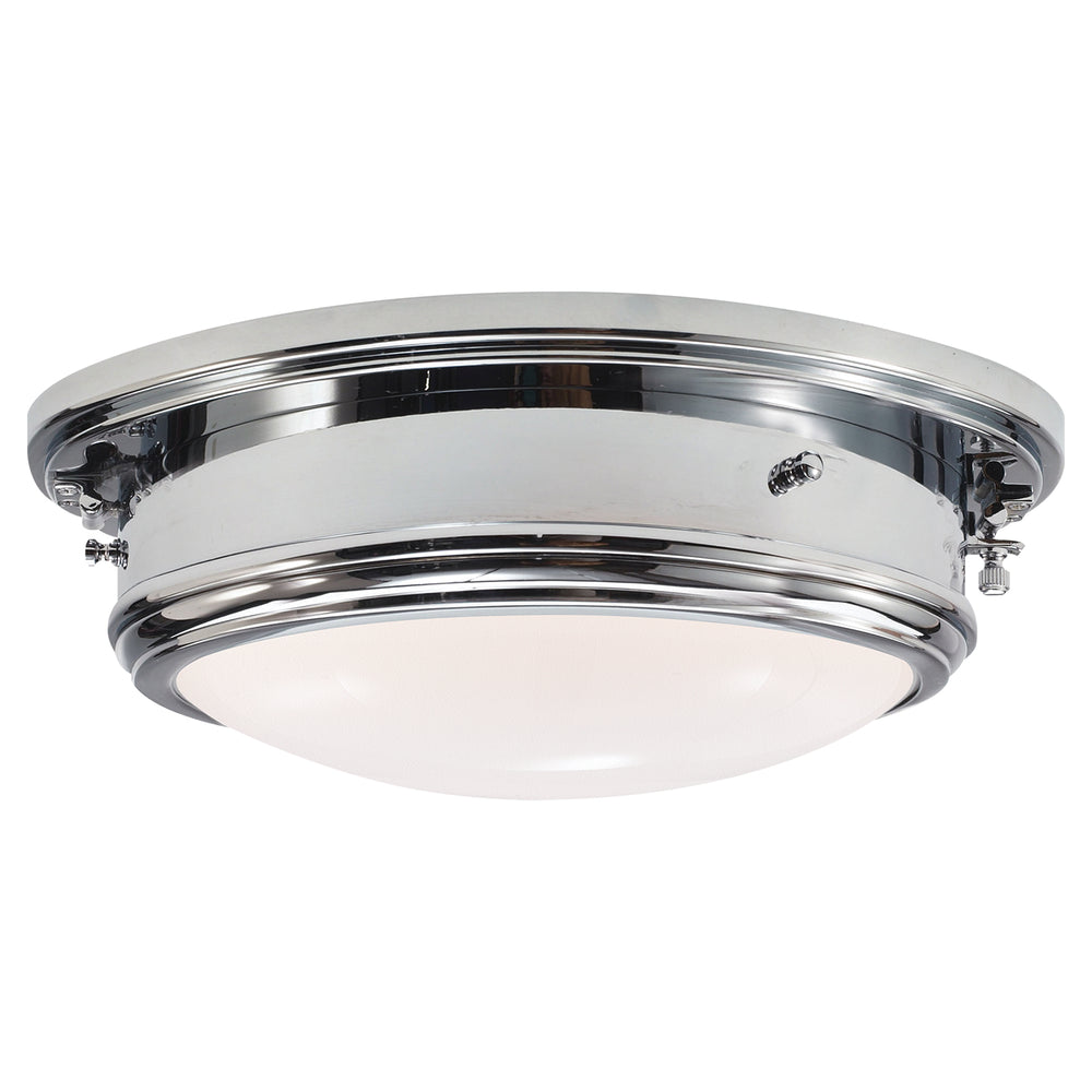 Ralph Lauren Canada - Two Light Flush Mount - Marine Porthole - Polished Nickel- Union Lighting Luminaires Decor