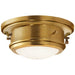 Ralph Lauren Canada - One Light Flush Mount - Marine Porthole - Natural Brass- Union Lighting Luminaires Decor