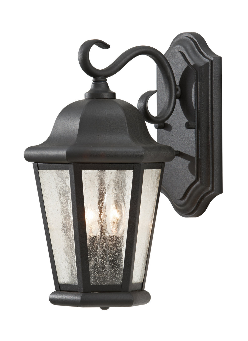 Generation Lighting Canada - Two Light Outdoor Wall Lantern - Martinsville - Black- Union Lighting Luminaires Decor
