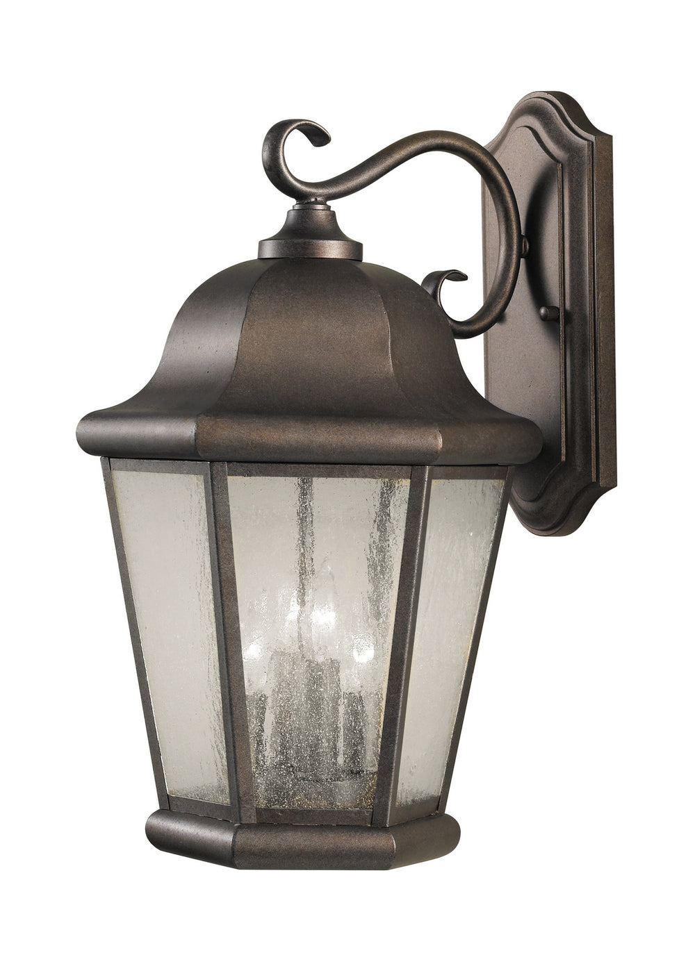 Generation Lighting Canada - Four Light Outdoor Wall Lantern - Martinsville - Corinthian Bronze- Union Lighting Luminaires Decor