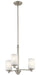 Kichler Canada - Three Light Mini Chandelier - Joelson - Brushed Nickel- Union Lighting Luminaires Decor
