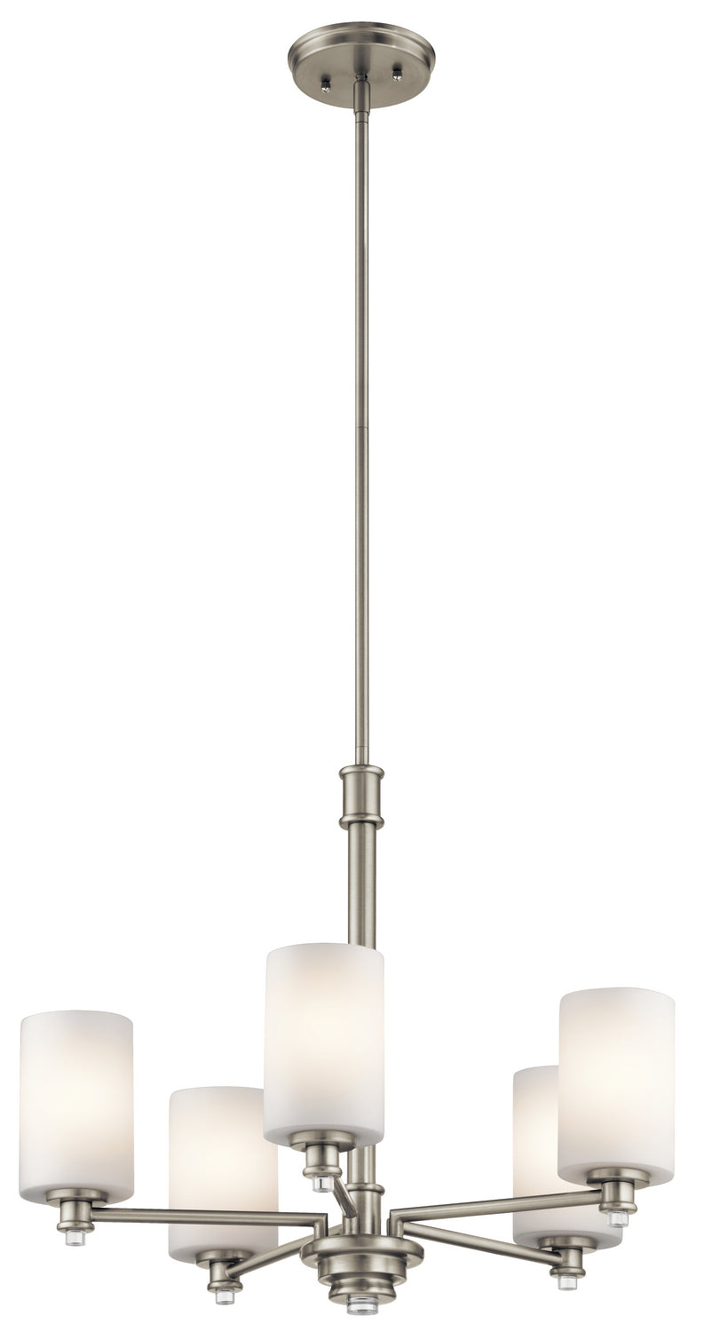 Kichler Canada - Five Light Chandelier - Joelson - Brushed Nickel- Union Lighting Luminaires Decor