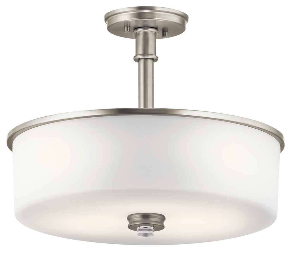 Kichler Canada - Three Light Pendant/Semi Flush - Joelson - Brushed Nickel- Union Lighting Luminaires Decor