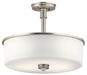 Kichler Canada - Three Light Pendant/Semi Flush - Joelson - Brushed Nickel- Union Lighting Luminaires Decor