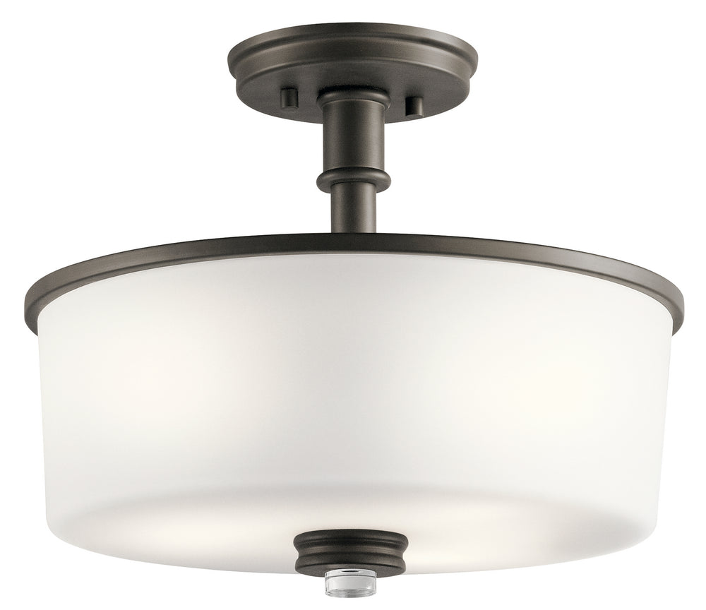Kichler Canada - Three Light Semi Flush Mount - Joelson - Olde Bronze- Union Lighting Luminaires Decor