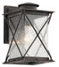 Kichler Canada - One Light Outdoor Wall Mount - Argyle - Weathered Zinc- Union Lighting Luminaires Decor