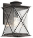 Kichler Canada - One Light Outdoor Wall Mount - Argyle - Weathered Zinc- Union Lighting Luminaires Decor
