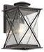Kichler Canada - One Light Outdoor Wall Mount - Argyle - Weathered Zinc- Union Lighting Luminaires Decor